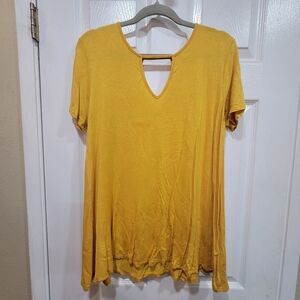 h.i.p. Mustard Yellow Women's Tunic Top, Size M